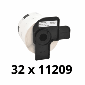 32 stk Brother DK11209 adresseetiketter  29 x 62mm  Kompatibel  DK11209, 800 stk - INKpartner ApS