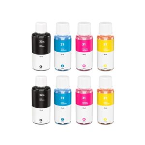 Rabatpakke - HP 31 / HP 32 2 x BK-C-M-Y kompatibel 1VV24AE - 690ml - HP - Kompatibel