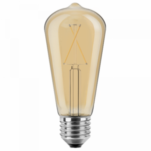 LED Pære,  E27, 2W, Varmhvid, ST64,  Blulaxa - KOZ