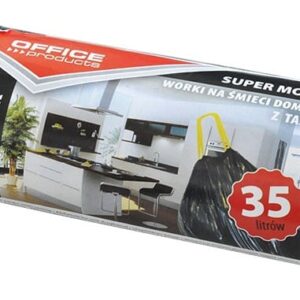 Affaldsposer sort 35 liter med snoretræk, 15 stk. - NoNameCE PRODUCTS