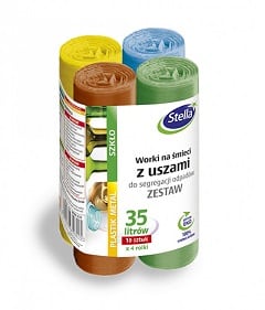 Affaldsposer 35 liter - Stella, 40 stk, i 4 farver - STELLA