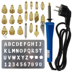 Pyrografi Brændesæt, Træmærkningssæt, 25 dele. - KOZ