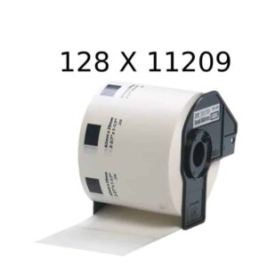 Rabatpakke - 128 stk Brother DK11209 adresseetiketter Kompatibel  800 pr rulle 102.400 stk 29 x 62mm - Brother - Kompatibel