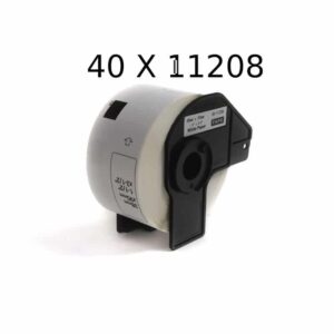 Rabatpakke - 40 stk Brother DK11208 adresseetiketter Kompatibel 400 stk 38 x 90mm - Brother - Kompatibel