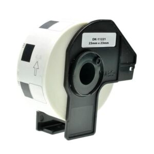 Brother DK11221 etiketter Kompatibel 1000 stk 23 x 23mm - Brother - Kompatibel