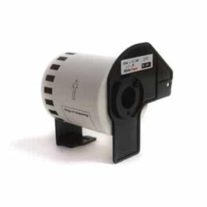 Brother DK22251 Sort/rød på hvid papirtape Kompatibel 62mm x 15.24m - Brother - Kompatibel