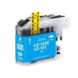 Brother LC123C cyan blækpatron Kompatibel LC123C - 600 sider - Brother