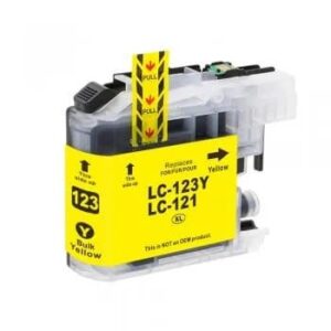 Brother LC123Y gul blækpatron Kompatibel LC123Y - 600 sider - Brother