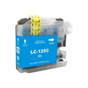Brother LC125XLC cyan blækpatron Kompatibel LC125XLC - 1.200 sider - Brother