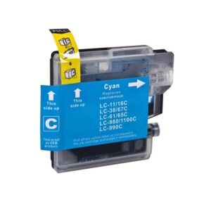 Brother LC980C cyan blækpatron Kompatibel LC980C - 12ml - Brother