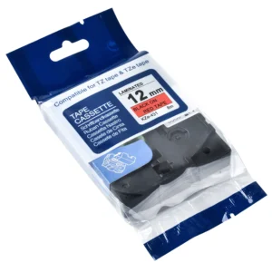 Brother TZe431 Tape sort tekst på rød Kompatibel 12mm x 8m - Brother - Kompatibel