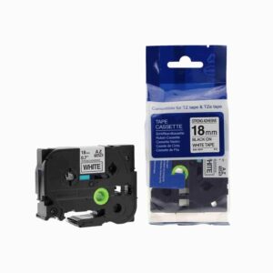 Brother TZeS241 Tape med stærk klæb sort tekst på hvid Kompatibel 18mm x 8m - Brother - Kompatibel