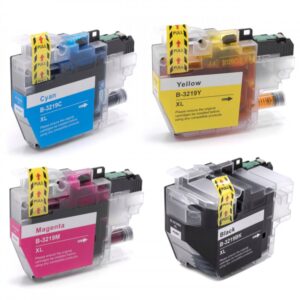 Rabatpakke - Brother LC3219XL 4 farver BK-C-M-Y Kompatibel LC3219XL - 7.500 sider - Brother