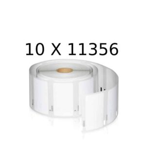 Rabatpakke - 10 stk Dymo 11356 etiketter til navneskilt Kompatibel S0722560 300 stk 89x41mm - Dymo - Kompatibel