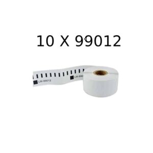 Rabatpakke - 10 stk Dymo 99012 adresseetiketter Kompatibel 10 x 260 stk 89 x 36mm - Dymo - Kompatibel