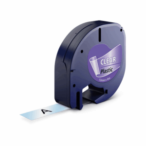 Dymo 12267 sort på klar tape - Kompatibel S0721530 - 12 mm x 4 m - Dymo - Kompatibel