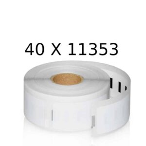 Rabatpakke - 40 stk Dymo 11353 universaletiketter Kompatibel S0722530 25x13mm - Dymo - Kompatibel