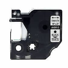 Dymo 45013 D1 sort på hvid tape - Kompatibel S0720530 - 12mm x 7m - Dymo - Kompatibel