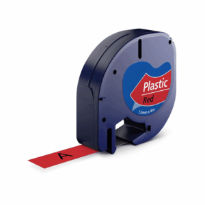 Dymo 91203 | 91223 sort på rød tape - Kompatibel S0721630 - 12 mm x 4 m - Dymo - Kompatibel