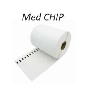 Dymo S0904980 ekstra store labels med CHIP - Kompatibel S0904980-1-chip - 220 stk 104x159mm - Dymo - Kompatibel