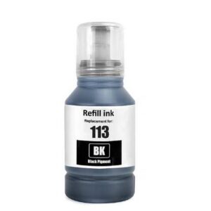 Epson 113 sort blækrefill Kompatibel C13T06B140 - 130ml - Epson