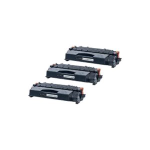 Rabatpakke - HP 05X sort 3 stk toner Kompatibel CE505X 19.500 sider - HP - Kompatibel