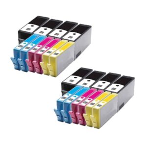 Rabatpakke - HP 655XL 8 x BK 4 x C-M-Y. blækpatroner Kompatibel 655XL 380ml - HP - Kompatibel