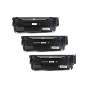Rabatpakke - HP 12X sort 3 stk toner Kompatibel Q2612X 3 x 2.500 sider - HP - Kompatibel