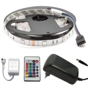 LED Bånd, Sæt, RGB, 5050, 30LED/m, 12V, IP21 - KOZ