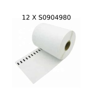 Rabatpakke - 12 stk Dymo S0904980 shippinglabels ekstra store Kompatibel 12 X 220 stk 104x159mm - Dymo - Kompatibel