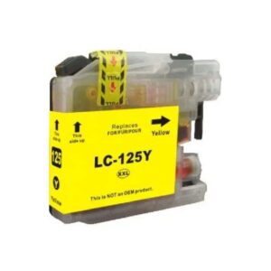 Brother LC125XLY gul blækpatron Kompatibel LC125XLY - 1.200 sider - Brother