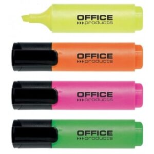 Highlighter Overstregningstusch Sæt  4 stk i Grøn, Pink, Orange og Gul - D.rect