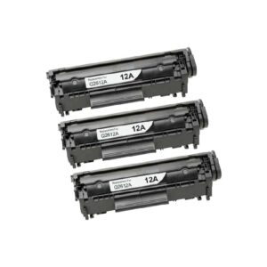 Rabatpakke - HP 12A sort 3 stk. toner Kompatibel Q2612A 6.000 sider - HP - Kompatibel