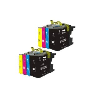 Rabatpakke - Brother LC1280XL 2 x 4 farver BK-C-M-Y Kompatibel LC1280XL 178ml - Brother