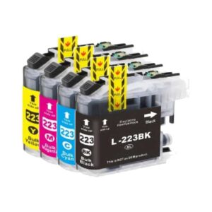 Rabatpakke - Brother LC223 4 farver BK-C-M-Y Kompatibel LC223 2.200 sider - Brother
