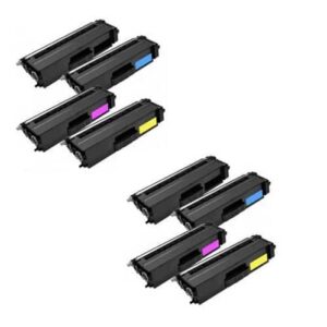 Rabatpakke - Brother TN325 2 x 4 farver BK-C-M-Y. toner Kompatibel TN325 27.000 sider - Brother