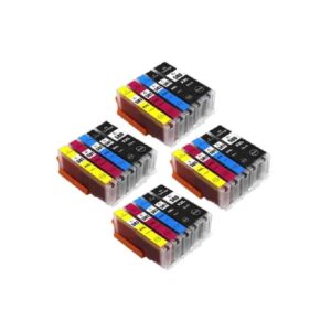 Rabatpakke - Canon PGI-580XXL / CLI-581XXL 4 x 5 farver PBK-BK-C-M-Y stk Kompatibel PGI-580XXL 296 ml - Canon - Kompatibel