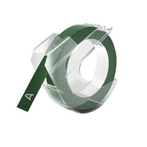 Dymo 3D hvid på grøn tape - Kompatibel S0898160 - 9 mm x 3 m - Dymo - Kompatibel