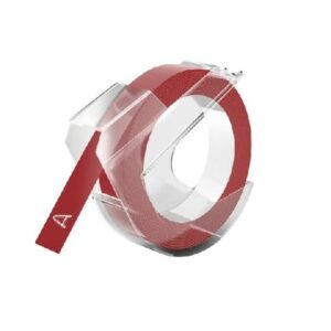 Dymo 3D hvid på rød tape - Kompatibel S0898150 - 9 mm x 3 m - Dymo - Kompatibel