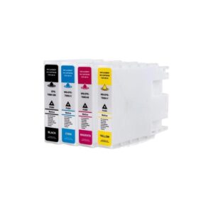 Rabatpakke - Epson T9081-T9084 BK-C-M-Y blækpatron 4 stk kompatibel C13T908140 17.000 sider - Epson - kompatibel