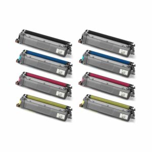 Rabatpakke - Brother TN249 2 x 4 farver BK-C-M-Y toner Kompatibel TN249 - 2 33.000 sider - Brother