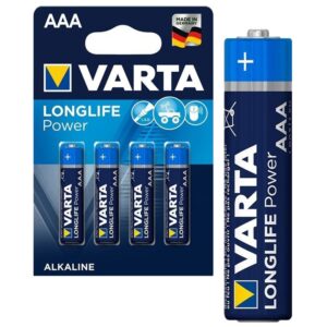 Alkaline Batteri AAA, 4-pak, Varta Long Life Power - KOZ