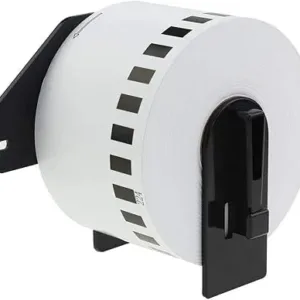 Brother DKN55224 Ikke-klæbende kontinuerlige papiretiketter  54mm x 30,5 meter  Kompatibel - INKpartner ApS