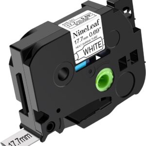 Brother HSe-241 Krympeflex tape sort tekst på hvid  18mm x 1.5m  Uoriginal - INKpartner ApS