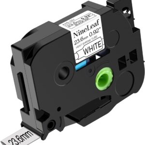 Brother HSe-251 Krympeflex tape sort tekst på hvid  24mm x 1.5m  Uoriginal - INKpartner ApS