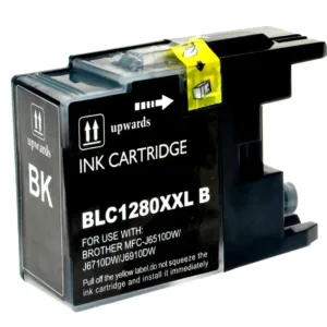 Brother LC1280XLBK sort printerpatron 3200 sider  alternativ  LC1280XLBK - INKpartner ApS