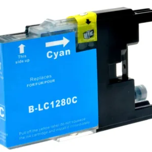 Brother LC1280XLC cyan printerpatron 18ml  alternativ  LC1280XLC - INKpartner ApS