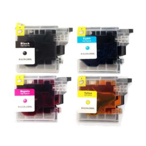 Rabatpakke - Brother LC985 4 farver BK-C-M-Y Kompatibel LC985 49ml - Brother