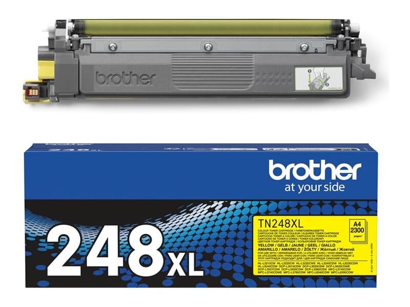brother-tn248-xl-gul-toner-2300-sider-original-641503 Brother TN248 XL Gul toner 2300 sider Original - INKpartner ApS
