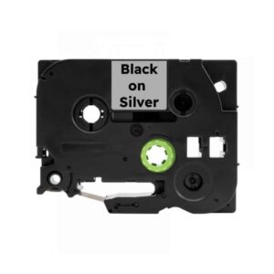 Brother Tze961 Sort på sølv standardtape Kompatibel 36mm x 8m - Brother - kompatibel